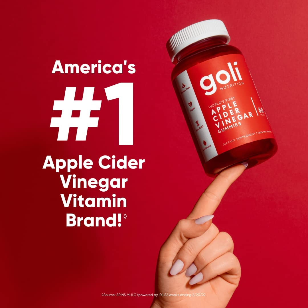 Revitalize Your Health with Delicious Vegan Apple Cider Vinegar Gummies Infused with Vitamin B12 - 60 Count of Gelatin-Free, Gluten-Free & Non-GMO Goodness