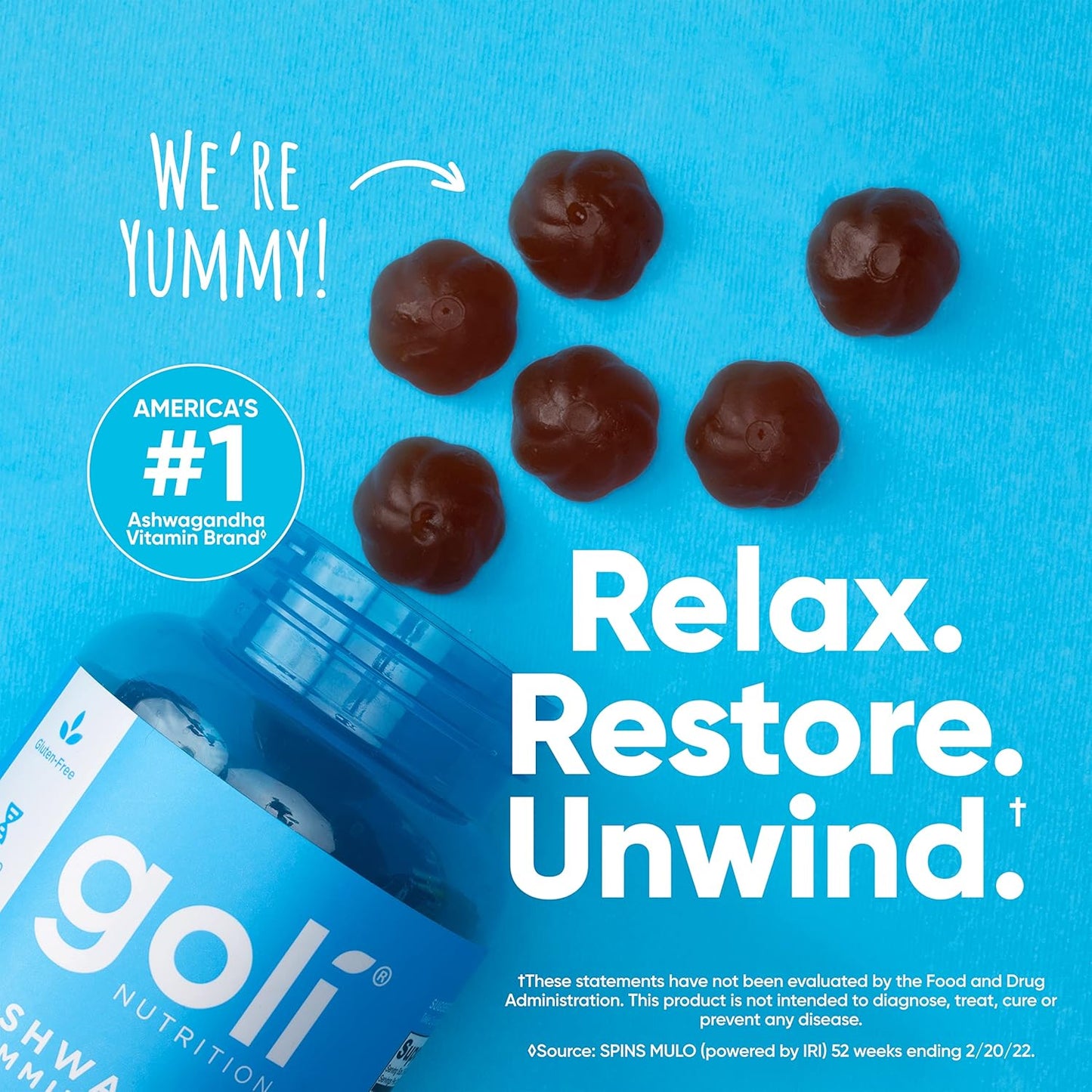 Indulge in Relaxation with Delicious Vegan Ashwagandha & Vitamin D Gummies - 60 Mixed Berry Gummies for Stress Relief and Wellness - Non-GMO & Gluten-Free