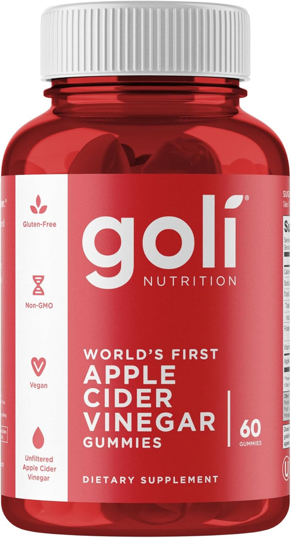 Revitalize Your Health with Delicious Vegan Apple Cider Vinegar Gummies Infused with Vitamin B12 - 60 Count of Gelatin-Free, Gluten-Free & Non-GMO Goodness